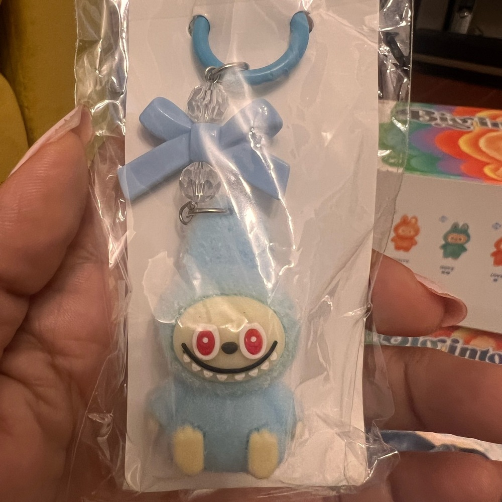 Blue Monster Keychain Toy